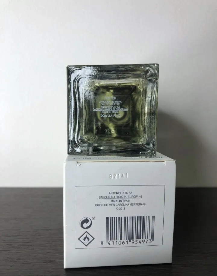 Оригинал Carolina Herrera Chic for men edT 60-100 мл12582