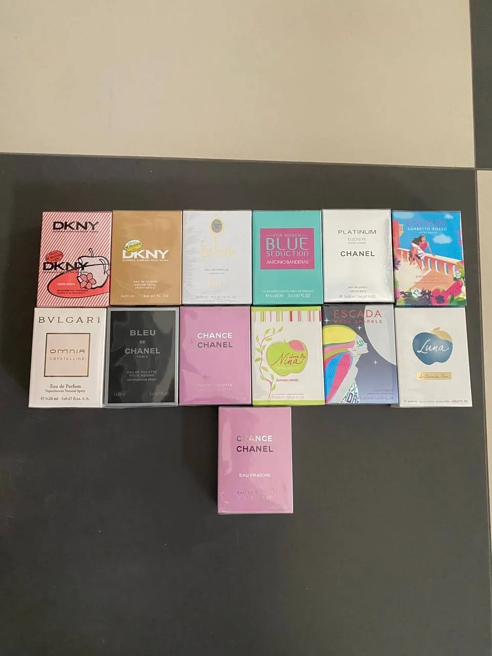 Наборы парфюма 3 по 20 мл12456