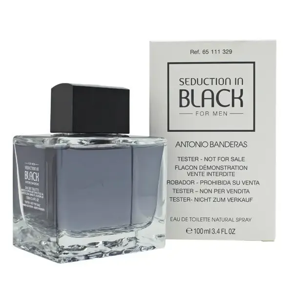Оригинал Tester Antonio Banderas Seduction In Black (M) edT 100 мл 1