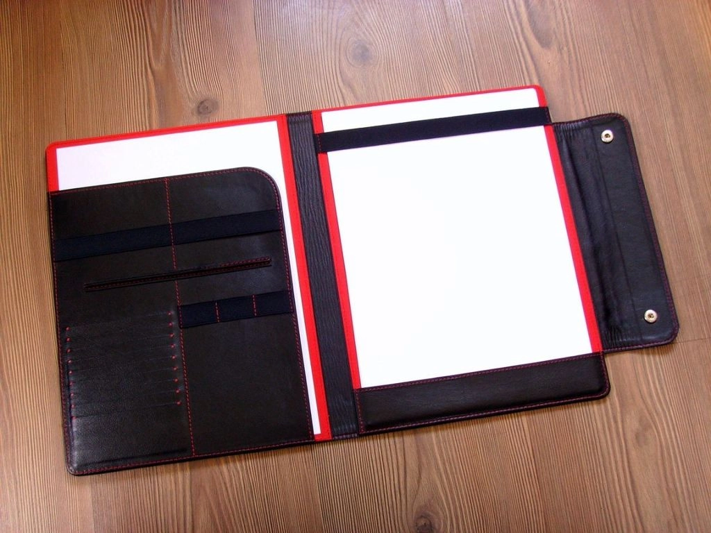 Кожаная папка А4 3