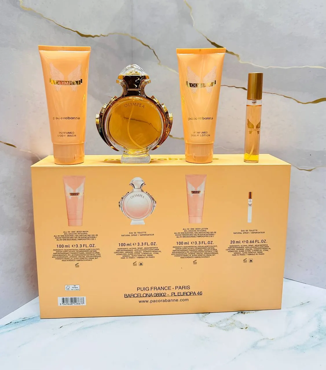 Женский подарочный набор Paco Rabanne olympea 4 в 1 2